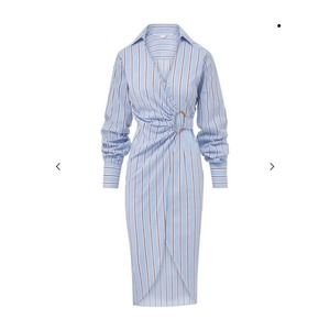 Veronica Beard Afton Striped Midi Dress - image 1